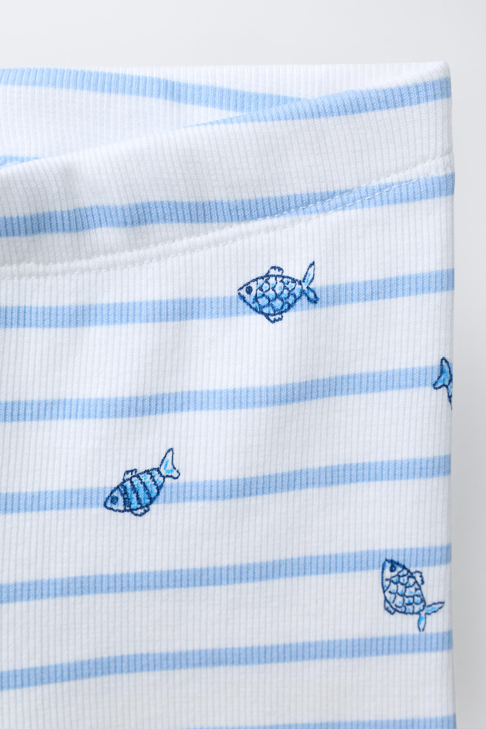 FISH T-SHIRT AND BIKER LEGGINGS SET